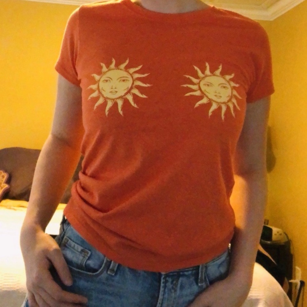 Orange and Yellow Sun Tee